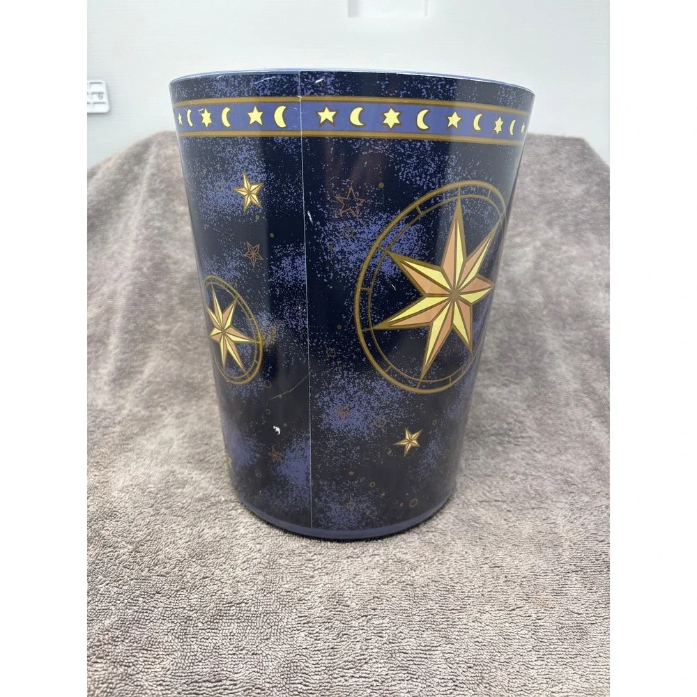 VTG 90s Springs Celestial Wastebasket Blue Sun Moon Stars Whimsigoth USA NEW